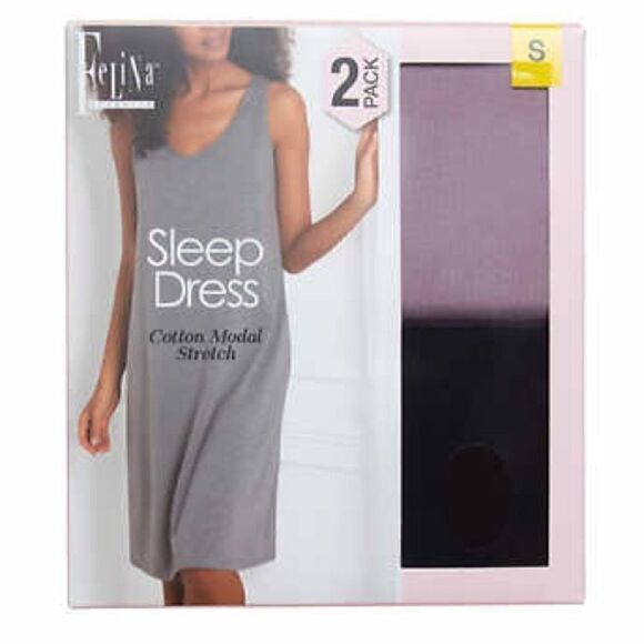 FELINA 2-pack Soft Cotton Modal Dresses - Picture 2 of 11